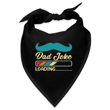 Papa Witz loading Sei Papas Shirt Geschenkidee - Bandana - Schwarz - Vorne