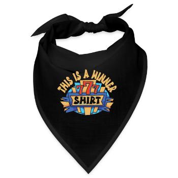 Casino - Bandana - Schwarz - Vorne