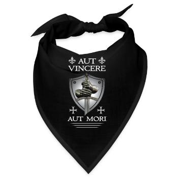 Templerkreuz + Schwert - Bandana - Schwarz - Vorne