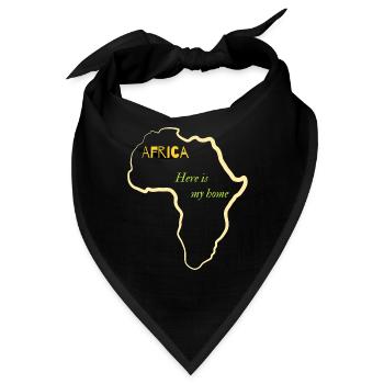 Afrika Das ist mein Zuhause - Bandana - Schwarz - Vorne