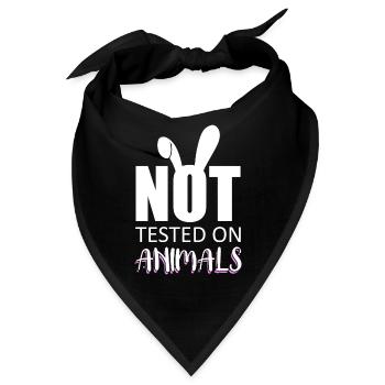 Tierschutz Tierversuche Tierliebhaber Tierschutz - Bandana - Schwarz - Vorne