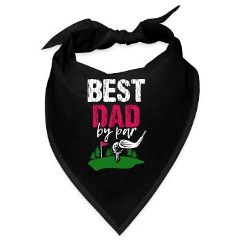 Golf Golfer Golfball Golfplatz Golfschläger Caddy - Bandana - Schwarz - Vorne