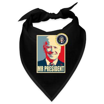POTUS Joe Biden - Herr Präsident Joe Biden - Bandana - Schwarz - Vorne