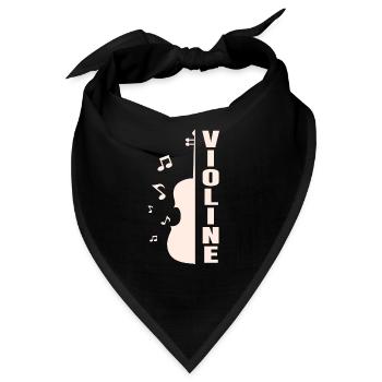 Violine - Bandana - Schwarz - Vorne