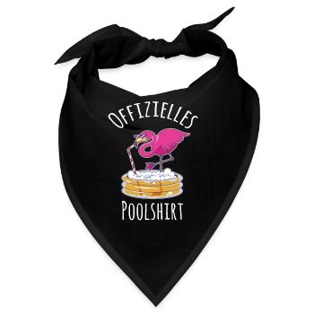Offizielles Flamingo Bier Pool Sommer Fun Garten - Bandana - Schwarz - Vorne