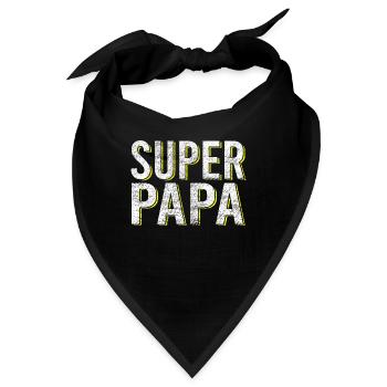 super papa - Bandana - Schwarz - Vorne