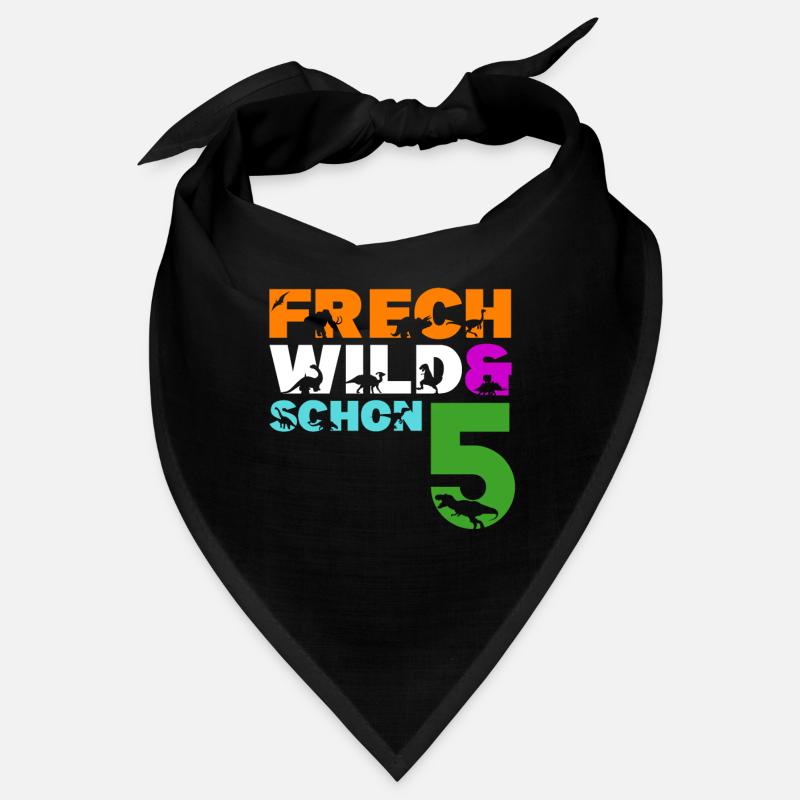 Frech Wild & schon 5 - 5. Geburtstag 5 Jahre alt Bandana
