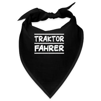 Traktor Fahrer - Bandana - Schwarz - Vorne