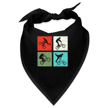 BMX Retro - Bandana - Schwarz - Vorne