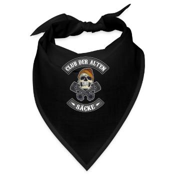 Club der alten Säcke - Bandana - Schwarz - Vorne