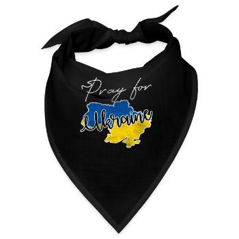 Ukraine Krieg - Bandana - Schwarz - Vorne