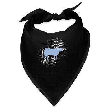 Kuh Rind - Bandana - Schwarz - Vorne
