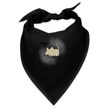 Maus - Bandana - Schwarz - Vorne