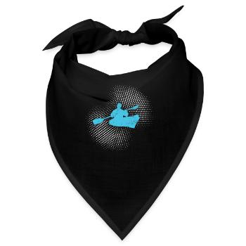 Kanu fahren - Bandana - Schwarz - Vorne