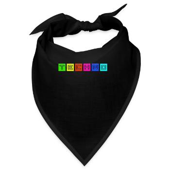 Techno - Bandana - Schwarz - Vorne