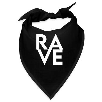 Rave Raver - Bandana - Schwarz - Vorne