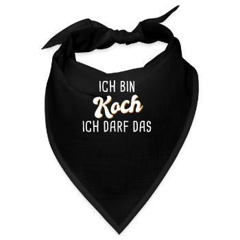 Koch - Bandana - Schwarz - Vorne