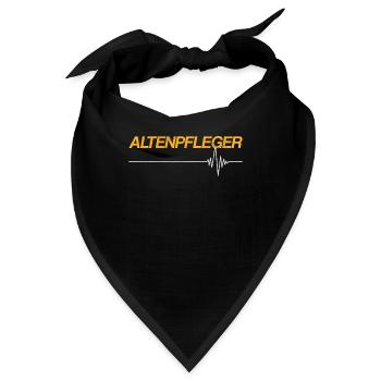 Altenpfleger - Bandana - Schwarz - Vorne