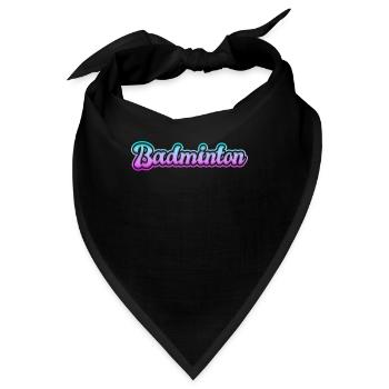 badminton - Bandana - Schwarz - Vorne
