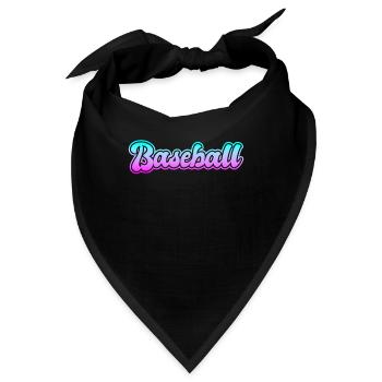 Baseball - Bandana - Schwarz - Vorne