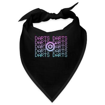 Dart Darts - Bandana - Schwarz - Vorne