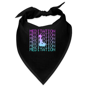 Meditation - Bandana - Schwarz - Vorne