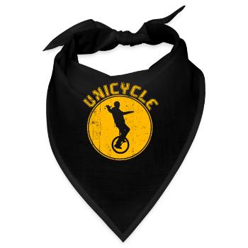 Einrad fahren - Bandana - Schwarz - Vorne