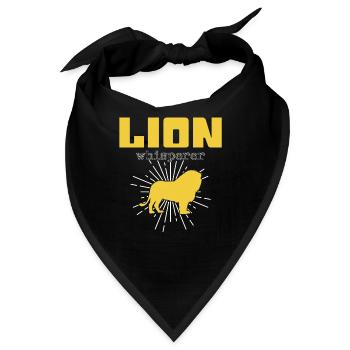 Löwen Flüsterer - Bandana - Schwarz - Vorne