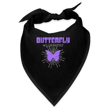 Schmetterling Flüsterer - Bandana - Schwarz - Vorne
