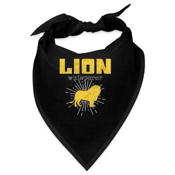 Löwen Flüsterer - Bandana - Schwarz - Vorne