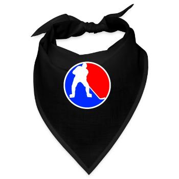 Eishockey Logo - Bandana - Schwarz - Vorne