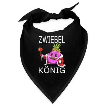 Zwiebel König - Bandana - Schwarz - Vorne