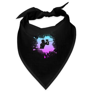paintball - Bandana - Schwarz - Vorne