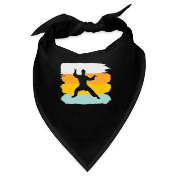Kampfsport Retro - Bandana - Schwarz - Vorne