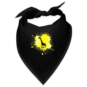 Giraffe - Bandana - Schwarz - Vorne