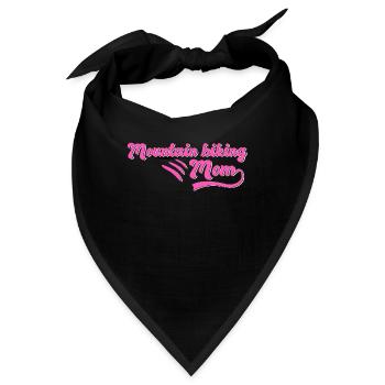 Mountain biking Mama - Bandana - Schwarz - Vorne
