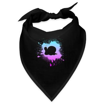 Schnecke - Bandana - Schwarz - Vorne