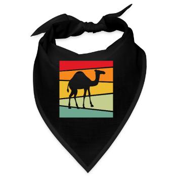 Dromedar Retro - Bandana - Schwarz - Vorne