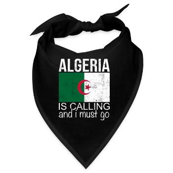 Algerien Spruch - Bandana - Schwarz - Vorne
