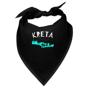 Kreta - Bandana - Schwarz - Vorne
