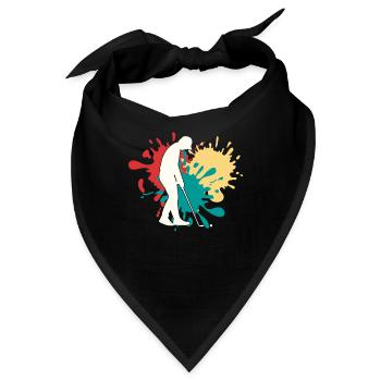 Joggen Silhouette - Bandana - Schwarz - Vorne