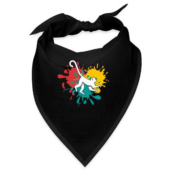 Affe monkey - Bandana - Schwarz - Vorne