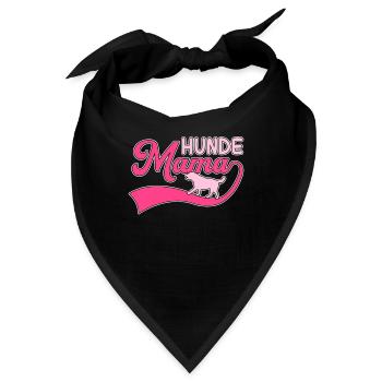 Hunde Mama - Bandana - Schwarz - Vorne