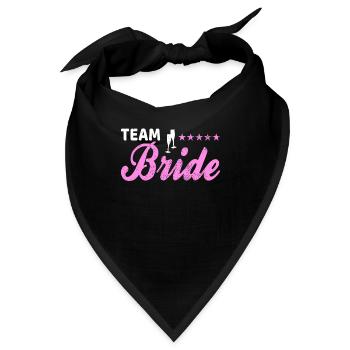 team bride Team Braut - Bandana - Schwarz - Vorne