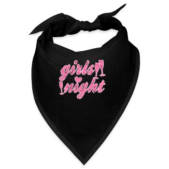 Mädels night - Bandana - Schwarz - Vorne