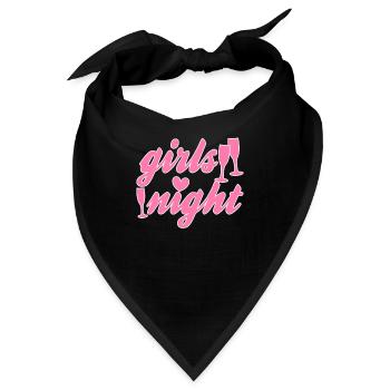Mädels night - Bandana - Schwarz - Vorne