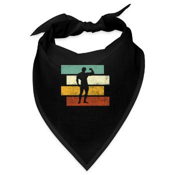 Body building Retro - Bandana - Schwarz - Vorne