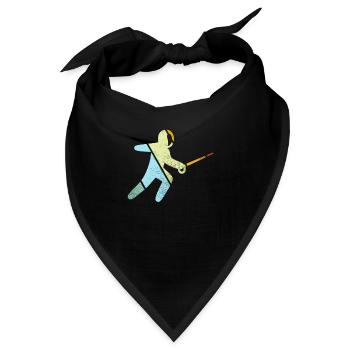 Fechten Retro - Bandana - Schwarz - Vorne