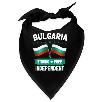 Bulgarien - Bandana - Schwarz - Vorne