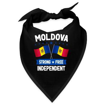 Moldawien - Bandana - Schwarz - Vorne